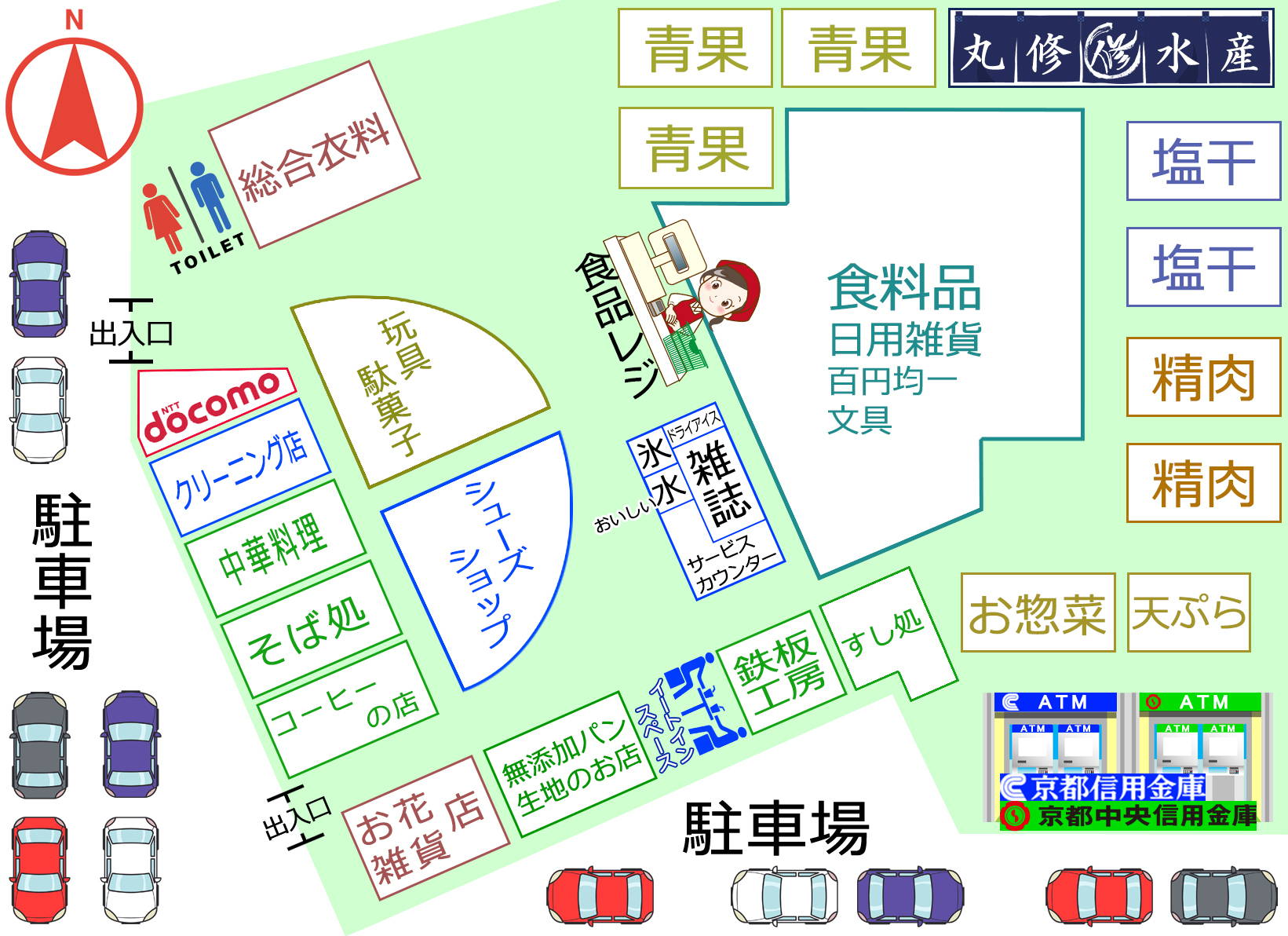 ショッピングセンター案内図